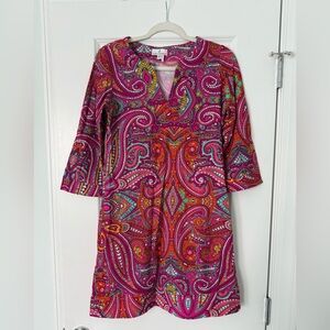 Jude Connally Kerry Dress Pink Paisley Size Small